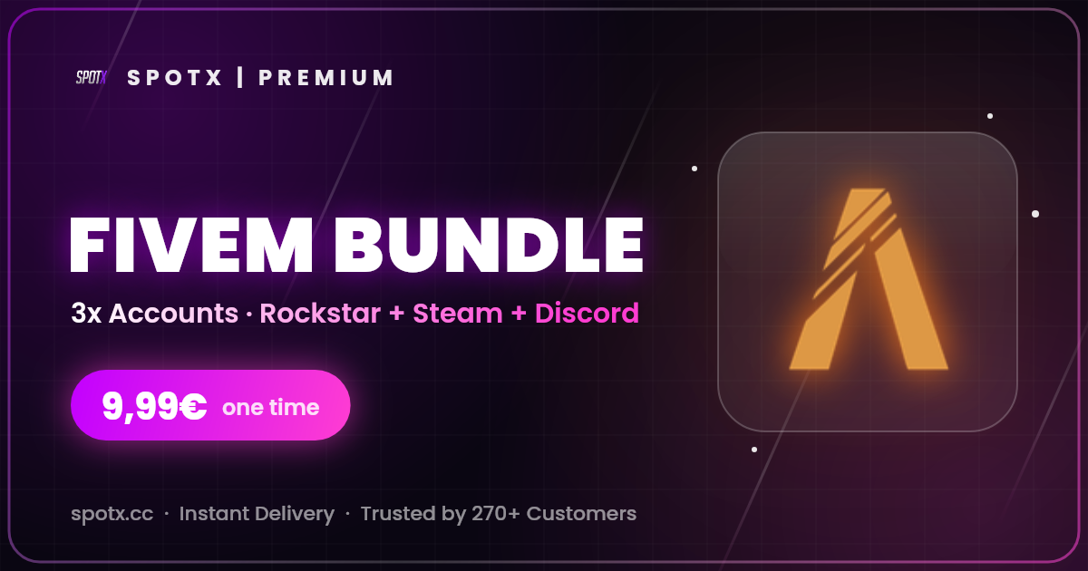 FiveM Bundle · 3x Accounts