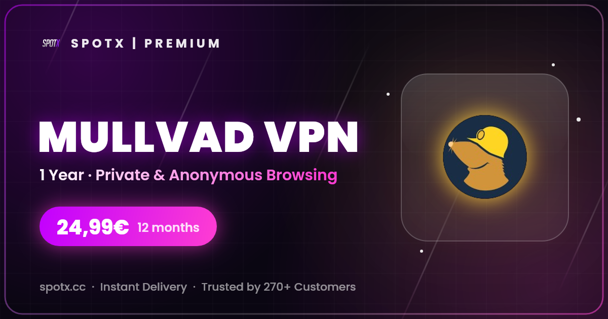 Mullvad VPN · 1 Year